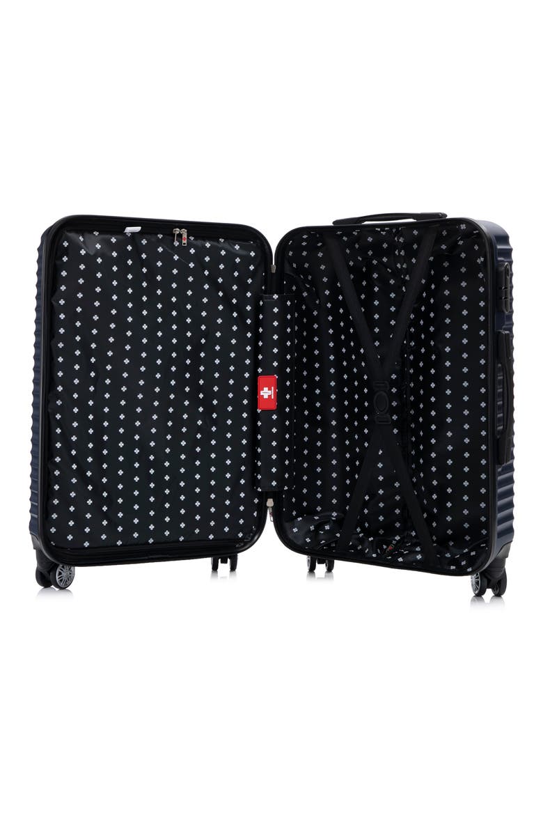 Shellar 3-Piece Hardside Spinner Luggage Set, Alternate, color, BLACK