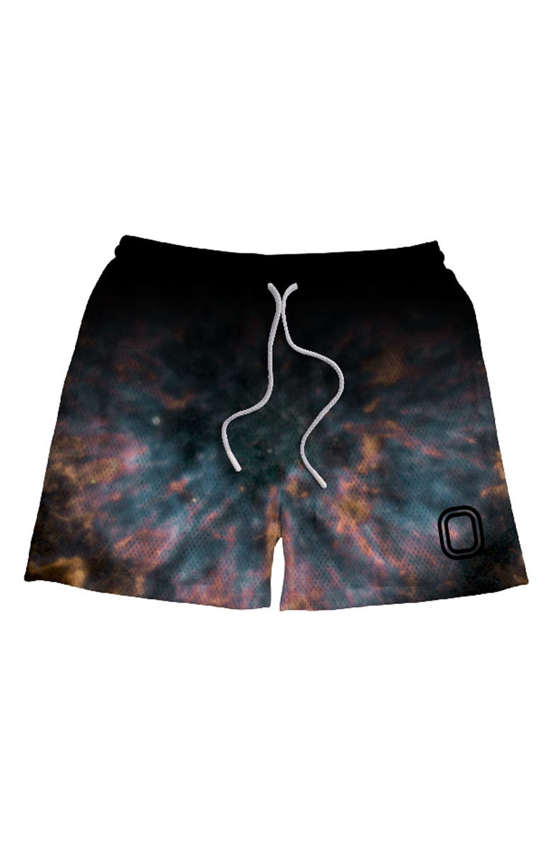 OVERTIME Chrometeam Aura Mesh Basketball Shorts, Alternate, color, Blue Multi