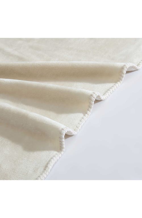 Calvin Klein Home Modern Reversible Throw Blanket In Light Beige