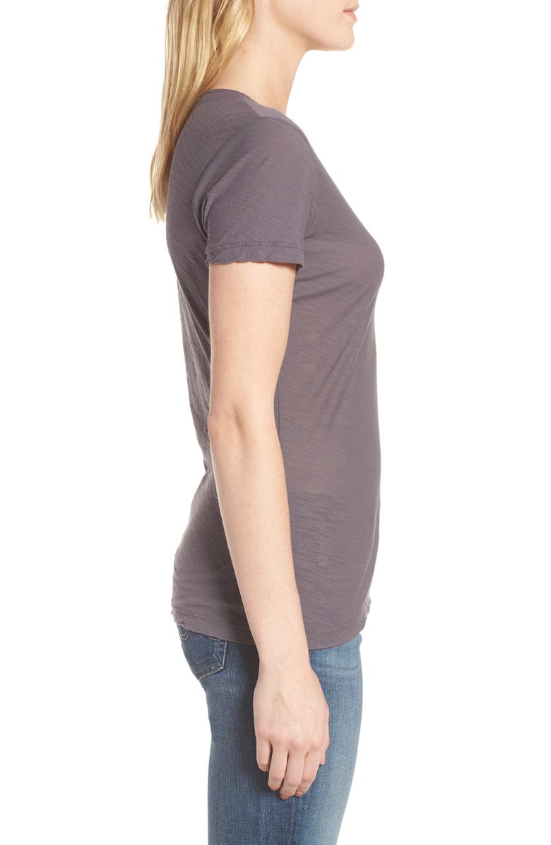 James Perse Slub Cotton V-Neck Tee, Alternate, color, 