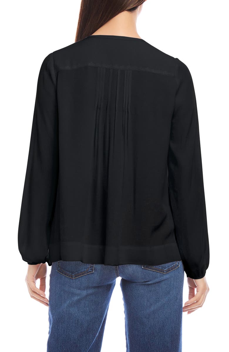 Karen Kane Pintuck Pleated Crepe Top, Alternate, color, 