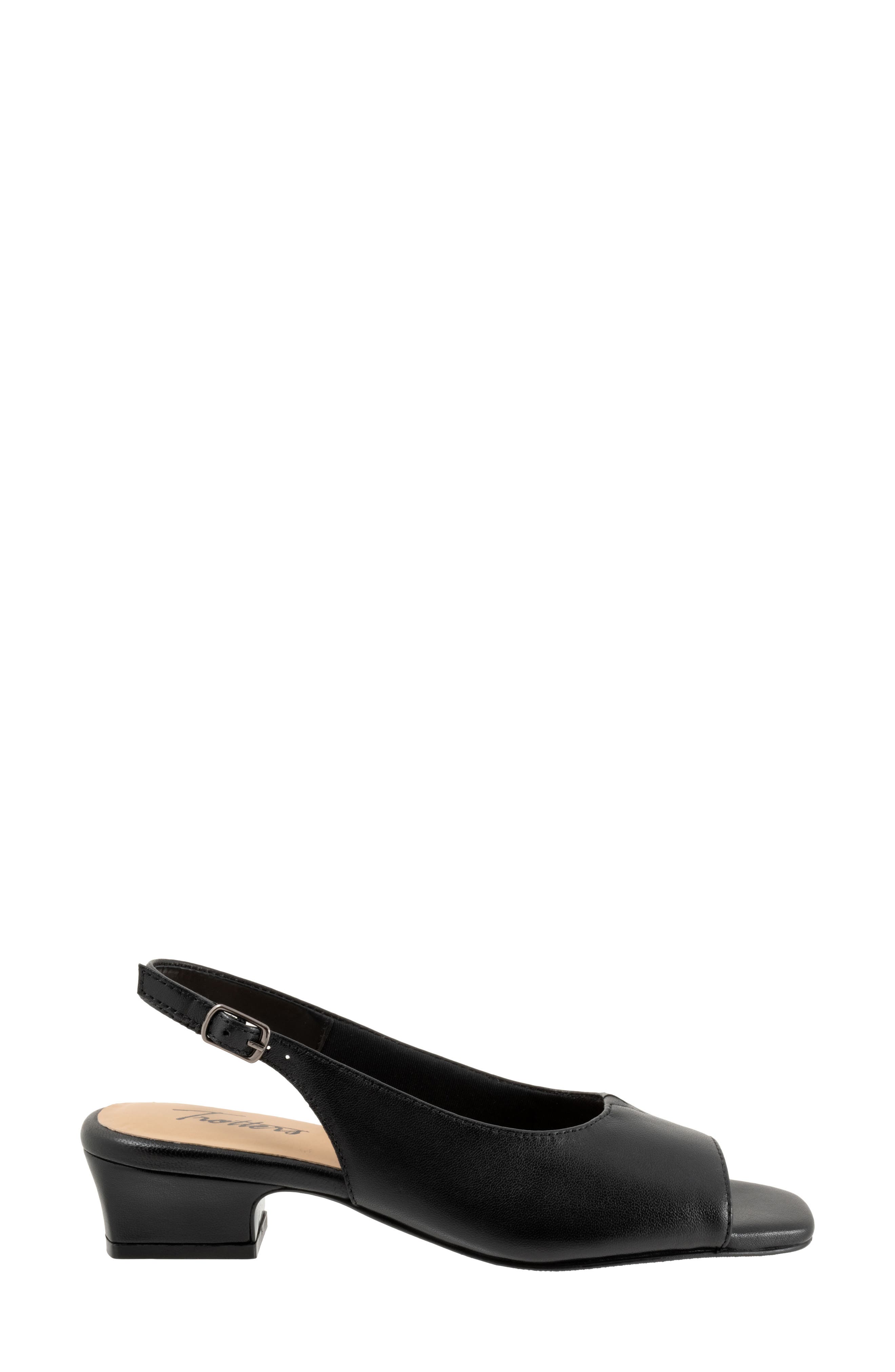 Trotters Dawn Slingback Sandal, Alternate, color, Black