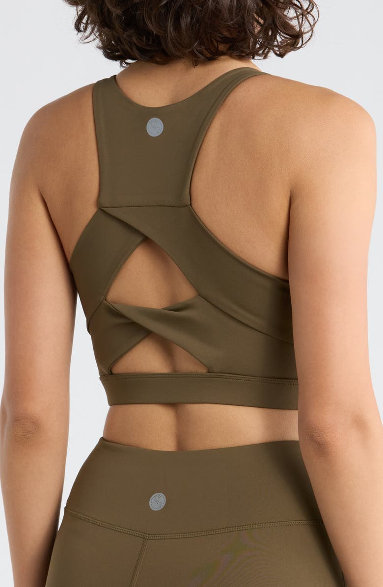 Threads 4 Thought Adira Racerback Longline Sports Bra, Alternate, color, Fortress