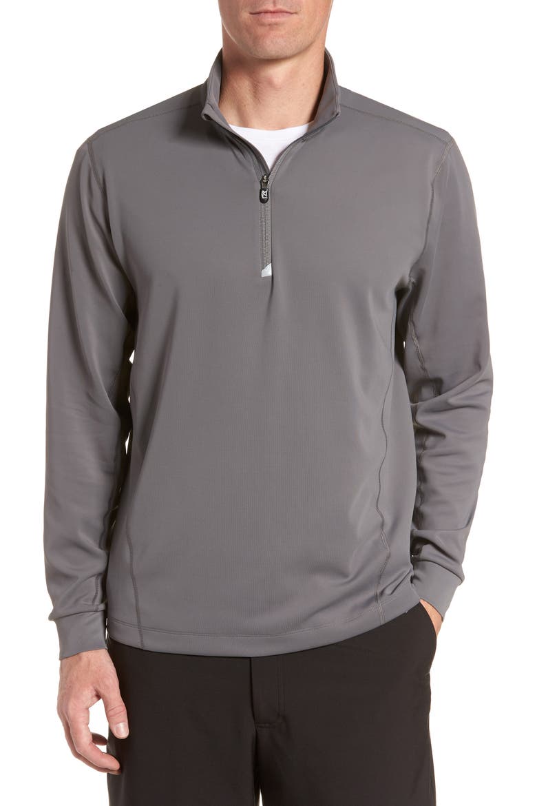 Traverse Stretch Quarter Zip Pullover, Main, color, ELEMENTAL GREY