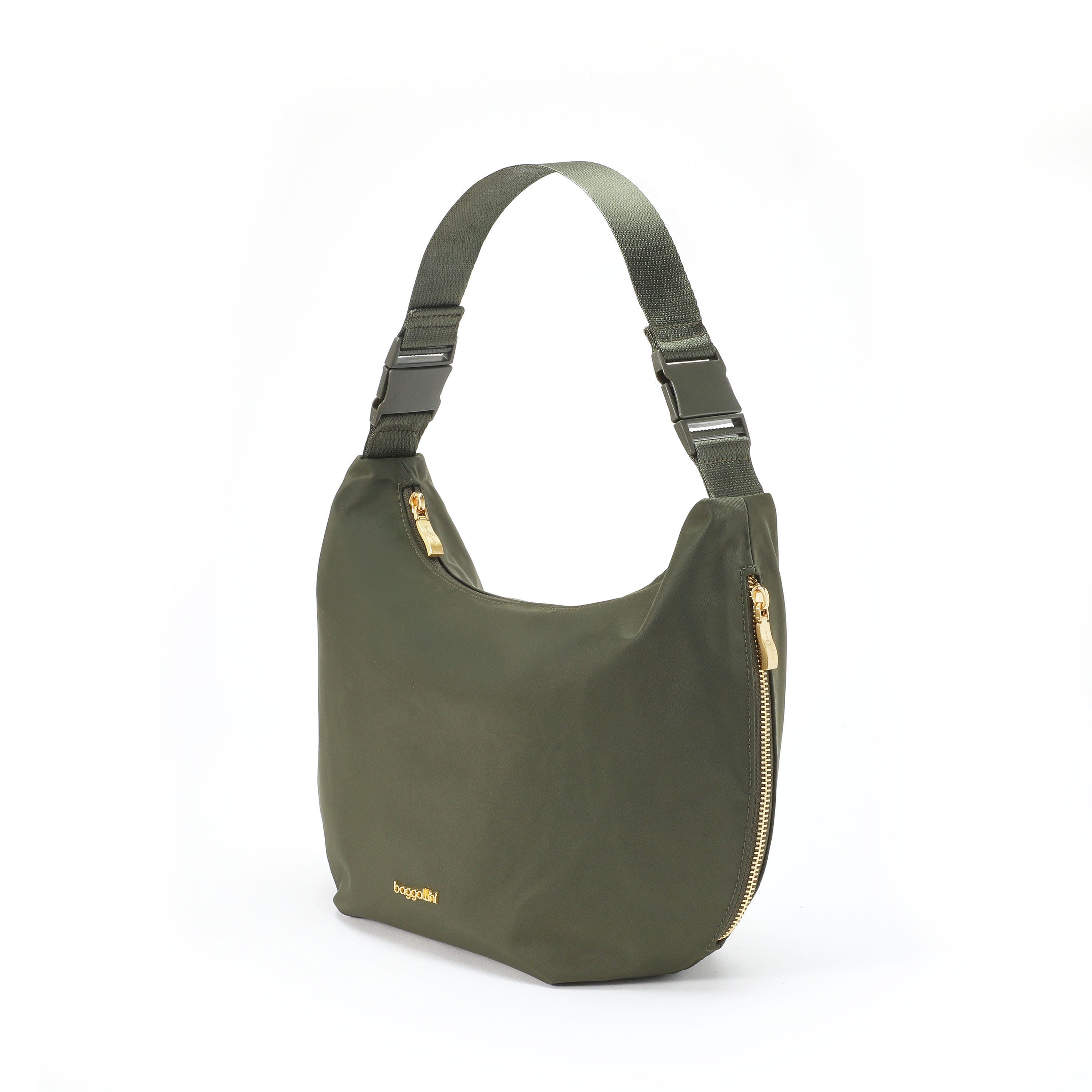 Crescent Convertible Hobo, Alternate, color, Olive Twill W/ Gold Hardware