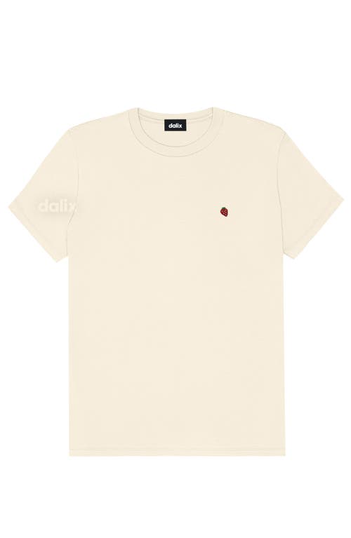 Dalix Womens Lil Strawberry Jersey Tee In Neutral