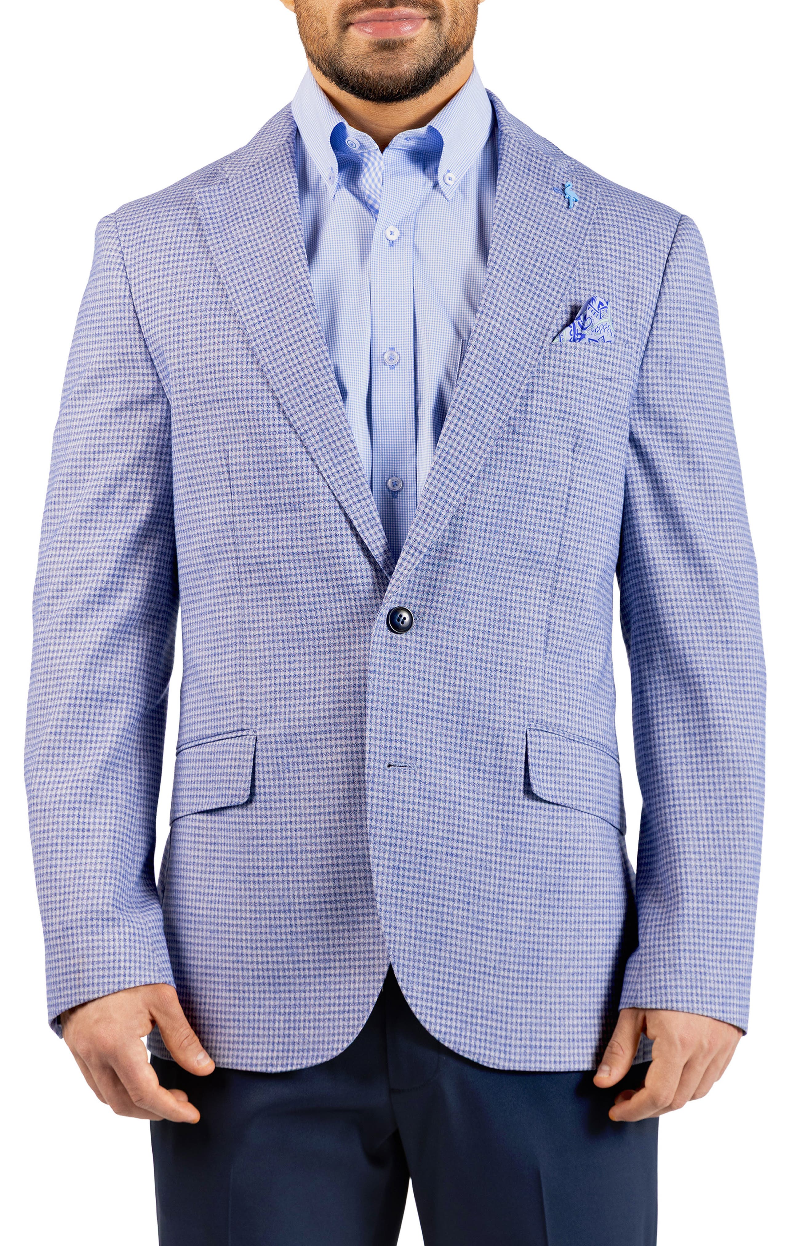 TailorByrd Melange Micro Grid Sport Coat