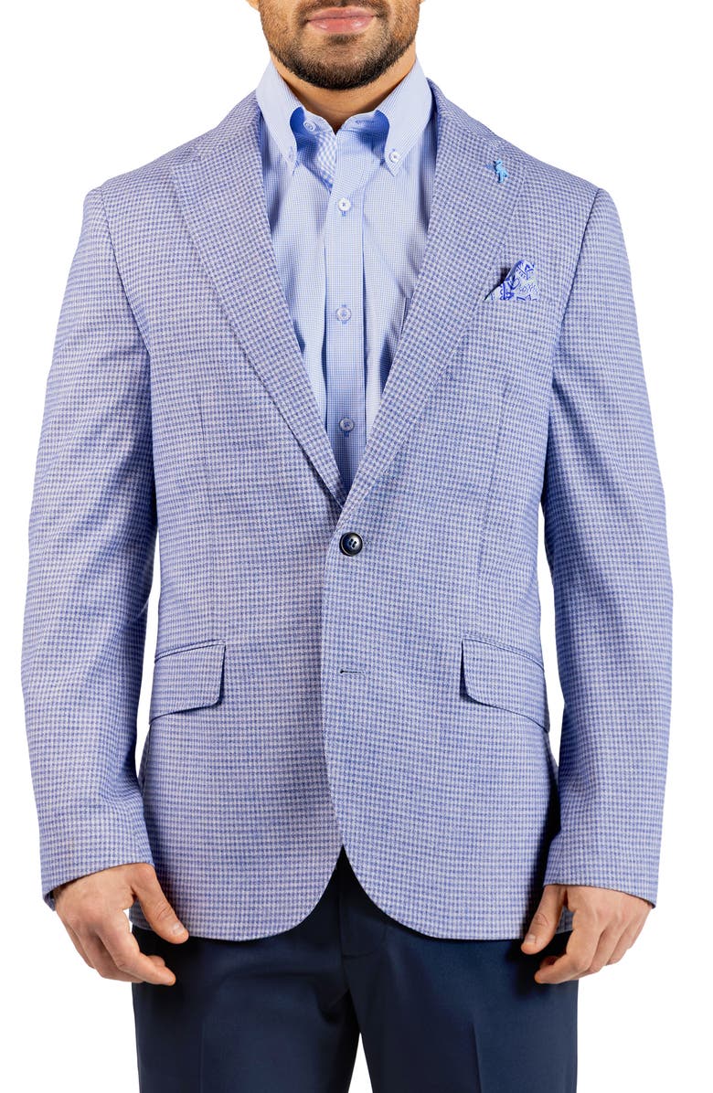 TailorByrd Melange Micro Grid Sport Coat, Main, color, Blue