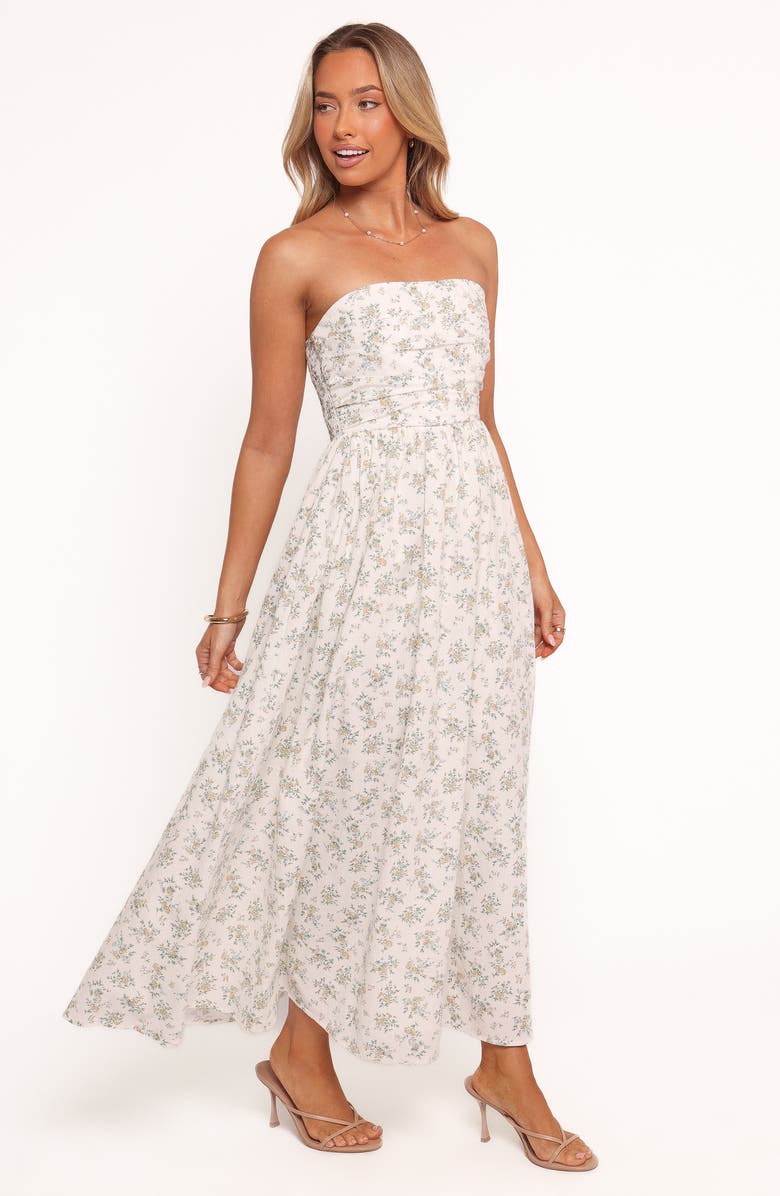 Petal & Pup Nesta Strapless Maxi Dress, Alternate, color, Floral
