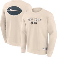 FANATICS Men's Fanatics Cream New York Jets Elements Future Ground Lettering Pullover Sweatshirt