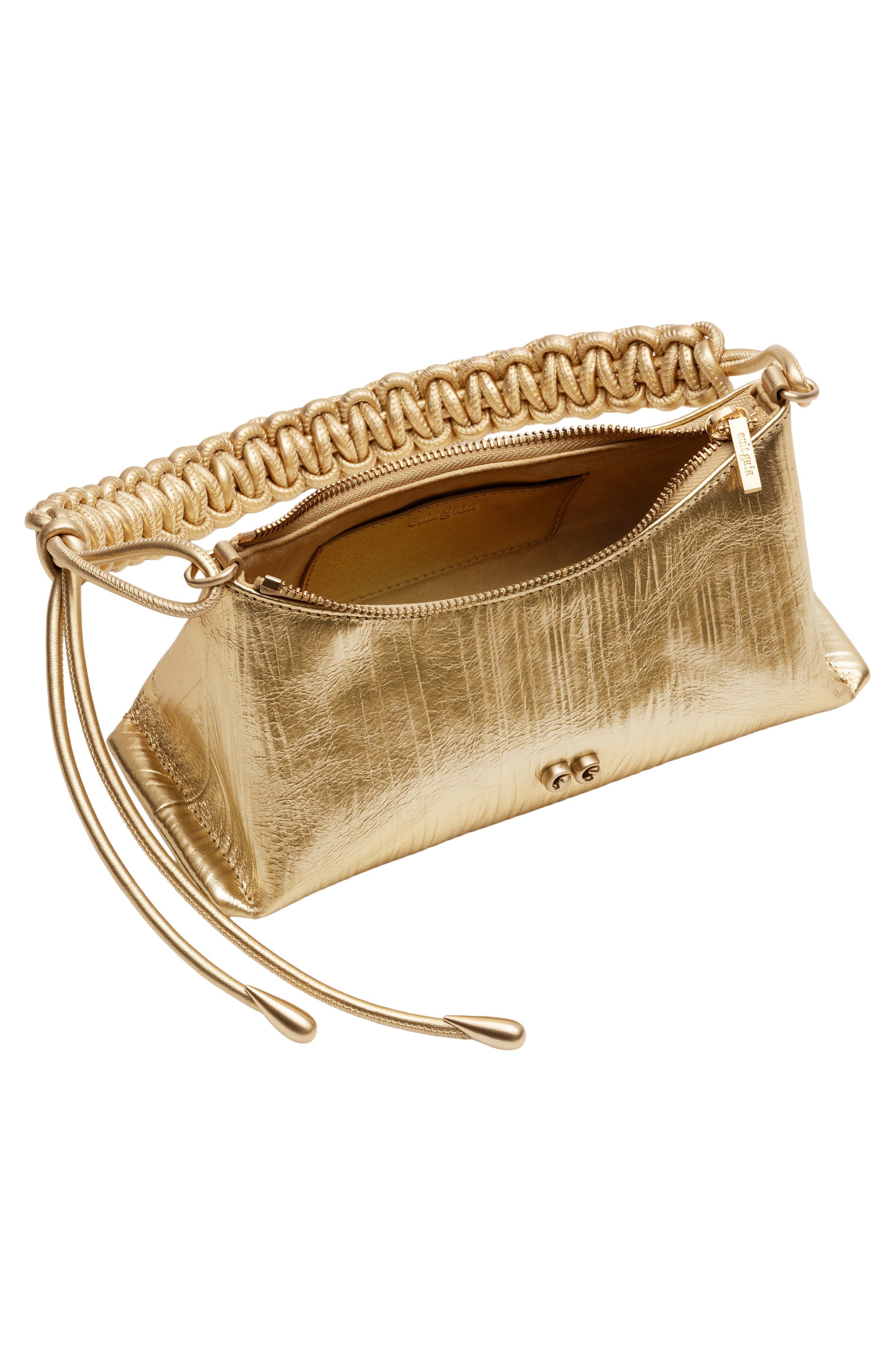 Osa Leather Shoulder Bag, Alternate, color, BRASS