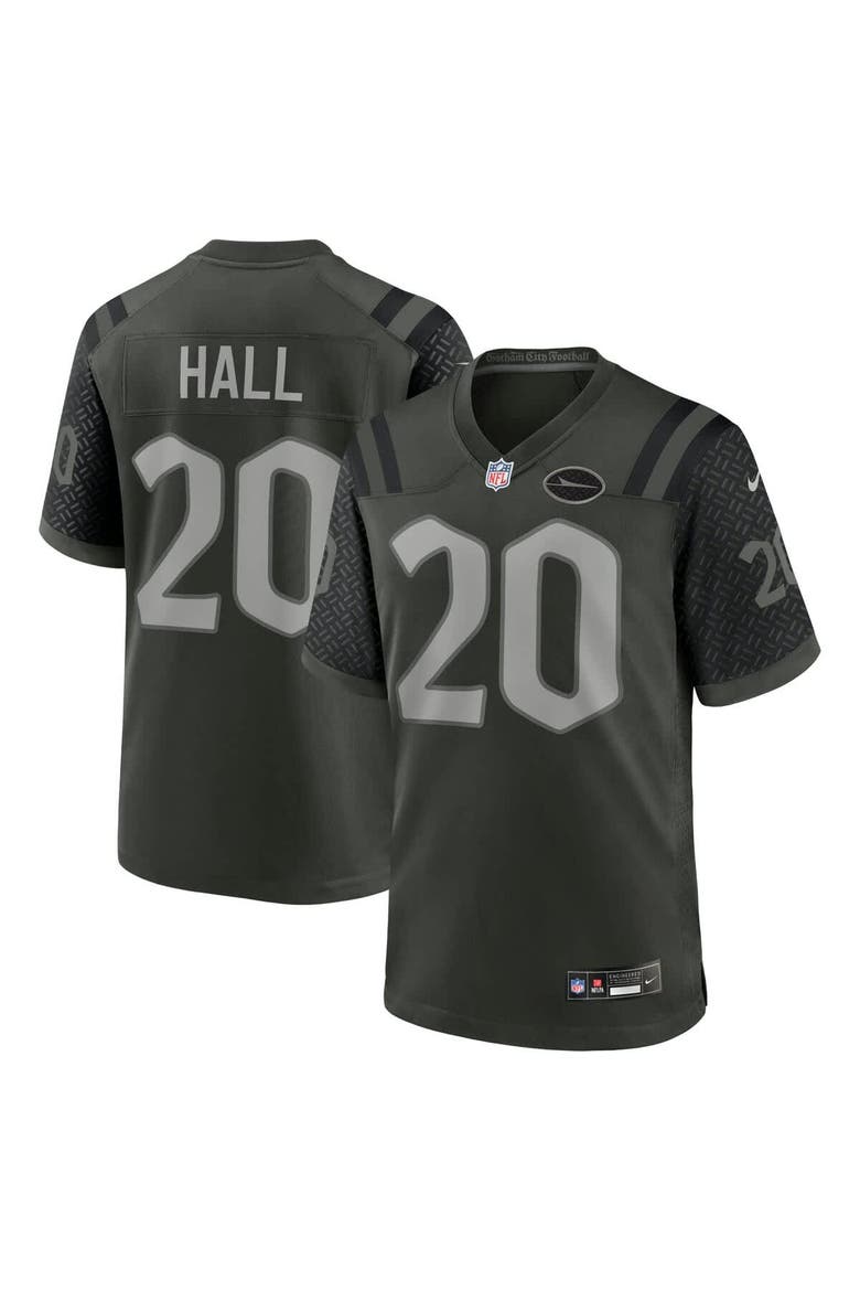 Men's Nike Breece Hall Gotham Green New York Jets 2025 Rivalries Collection Game Jersey, Main, color, Green