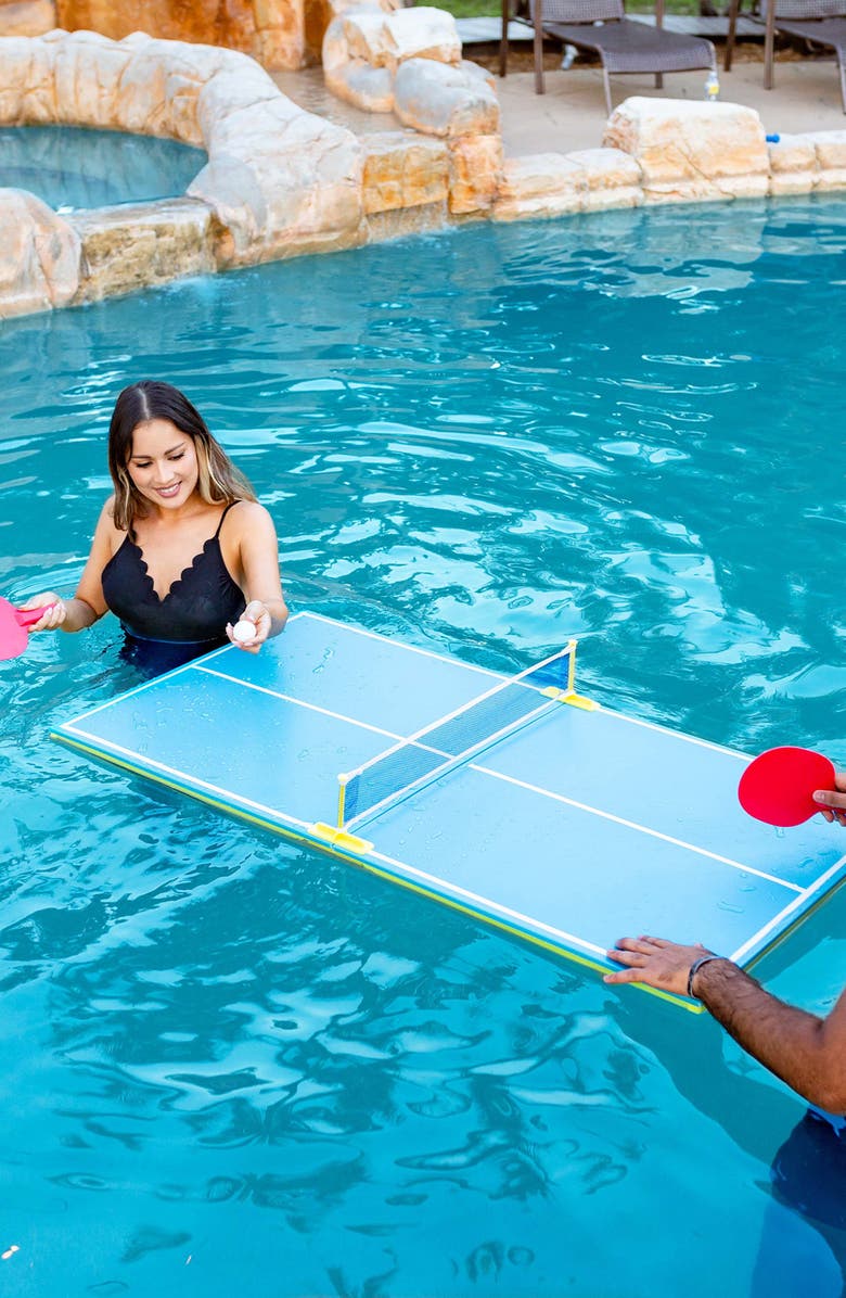 POOLCANDY Floating Tennis Table Pool Float, Alternate, color, 