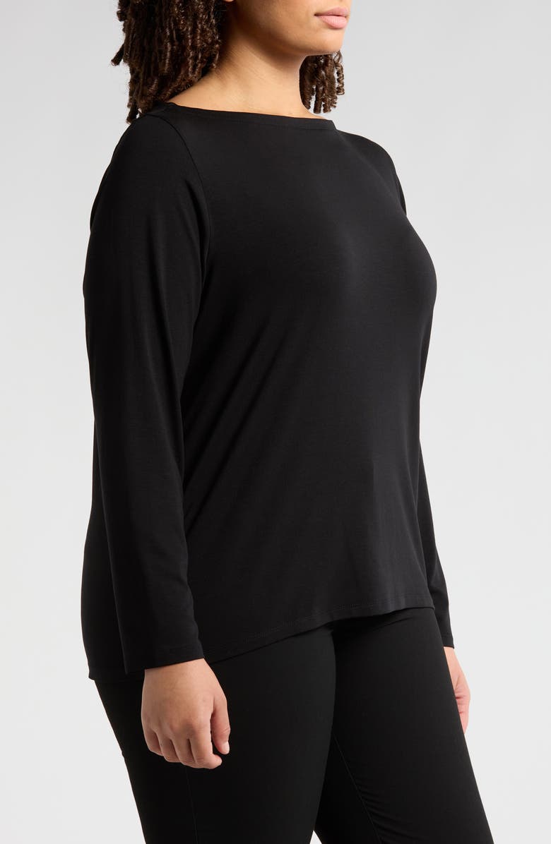 Eileen Fisher Bateau Neck Top, Alternate, color, 