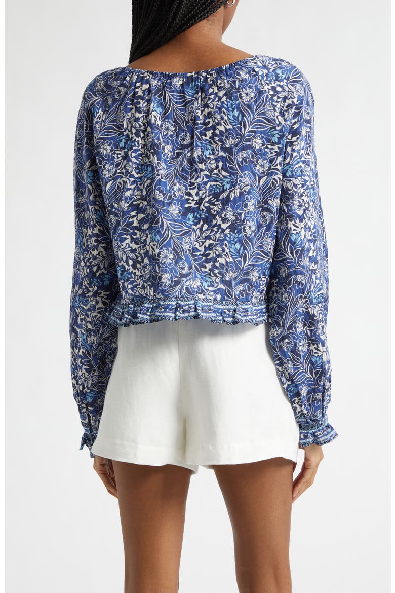 Farah Floral Crop Pullover, Alternate, color, NAVY FLORAL