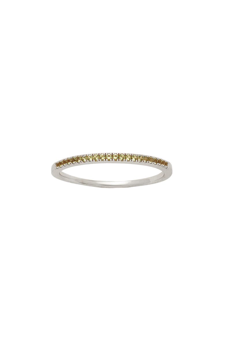 Birthstone Stacking Ring, Main, color, SILVER AUGUST