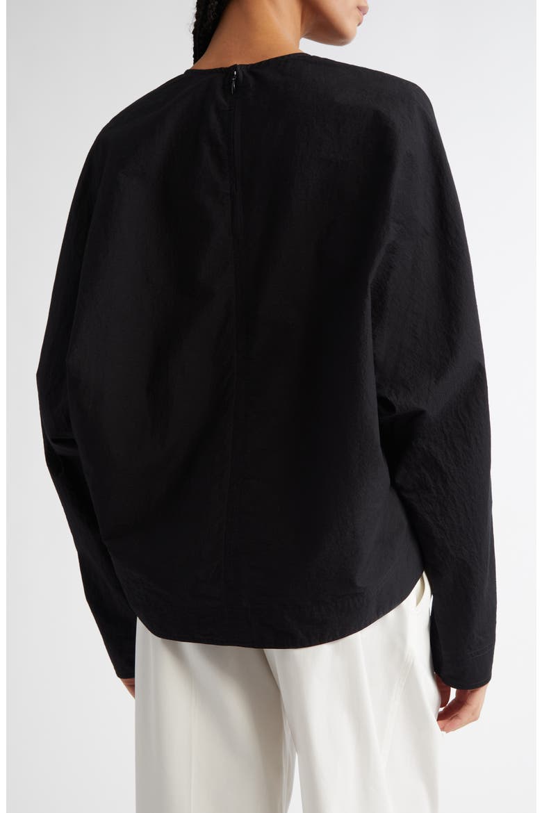 Balloon Sleeve Top, Alternate, color, BLACK
