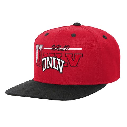 Youth Mitchell & Ness Scarlet/Black UNLV Rebels Varsity Letter Snapback Hat