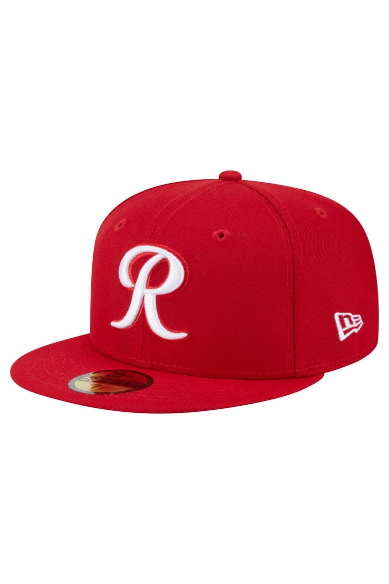 Men's New Era  Red Tacoma Rainiers Authentic Collection 59FIFTY Fitted Hat, Main, color, Red