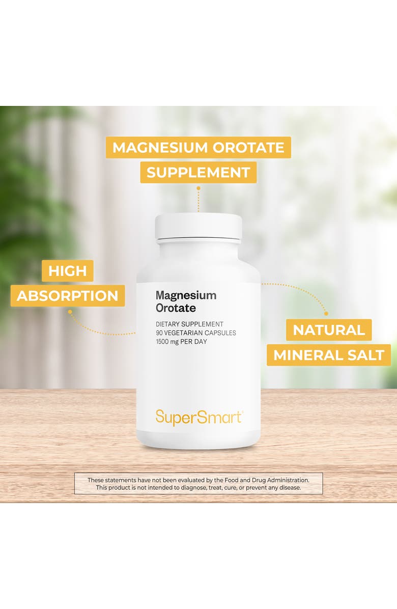 SuperSmart Magnesium Orotate 1500mg, Alternate, color, NO COLOR