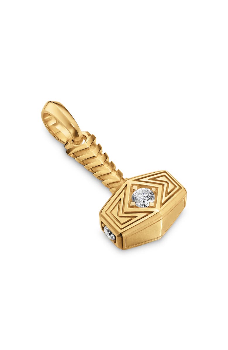 David Yurman Thor Hammer Amulet, Main, color, Gold