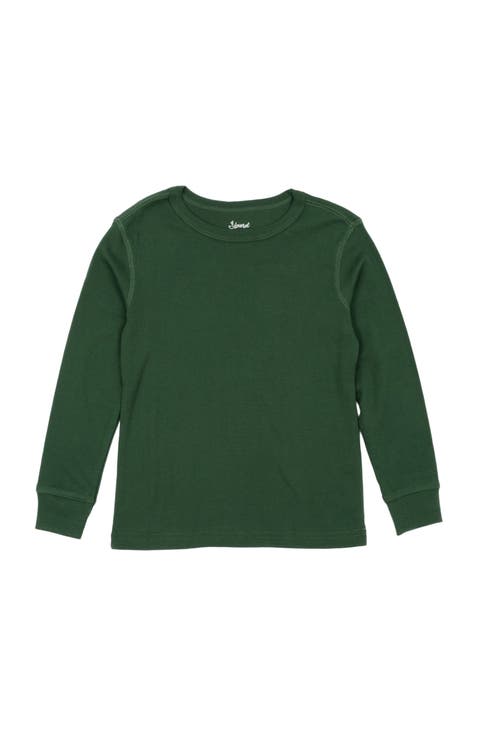 Kids Long Sleeve T-Shirt, 100% Cotton, Solid Colors