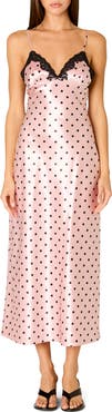 Nia Jasmine Sleeveless Satin Midi Dress