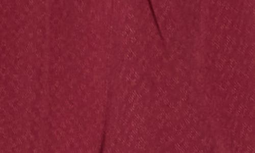 Lovestitch Long Sleeve Button Front Dress In Wine