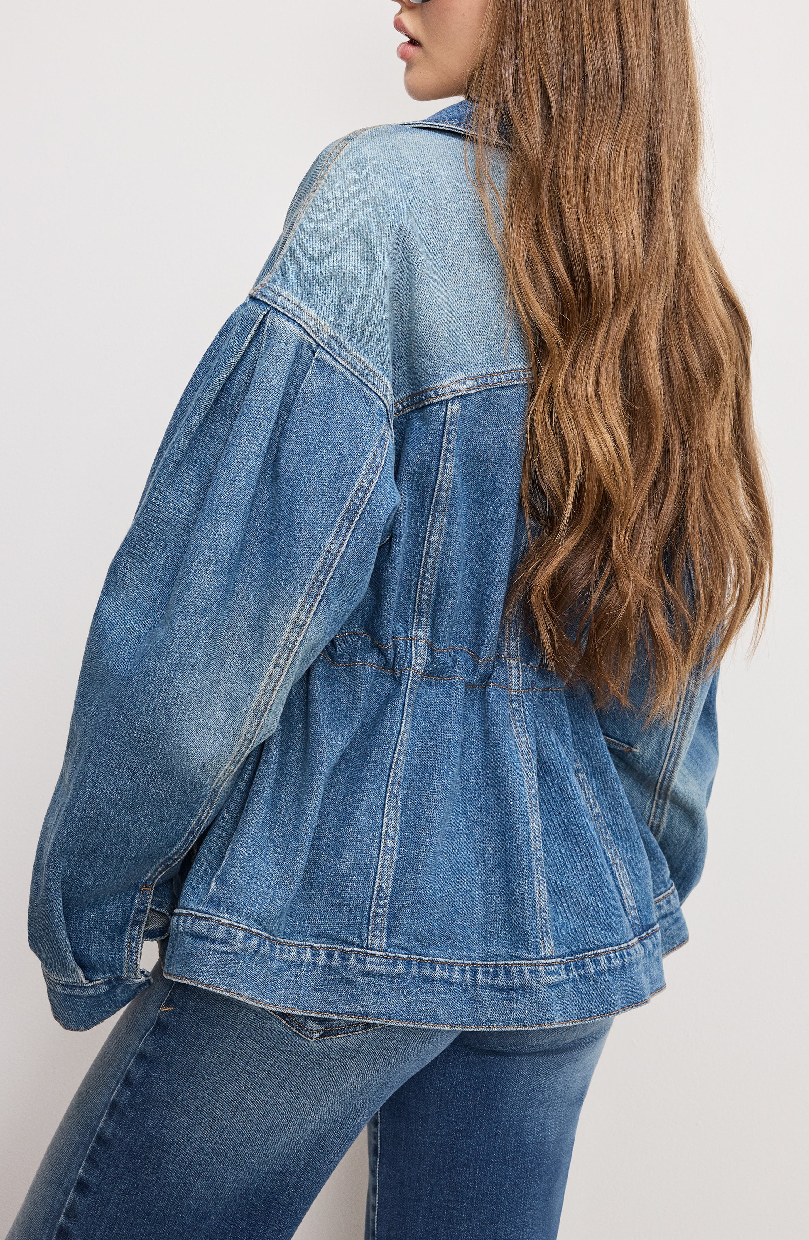 Barrel Sleeve Denim Jacket - image 2