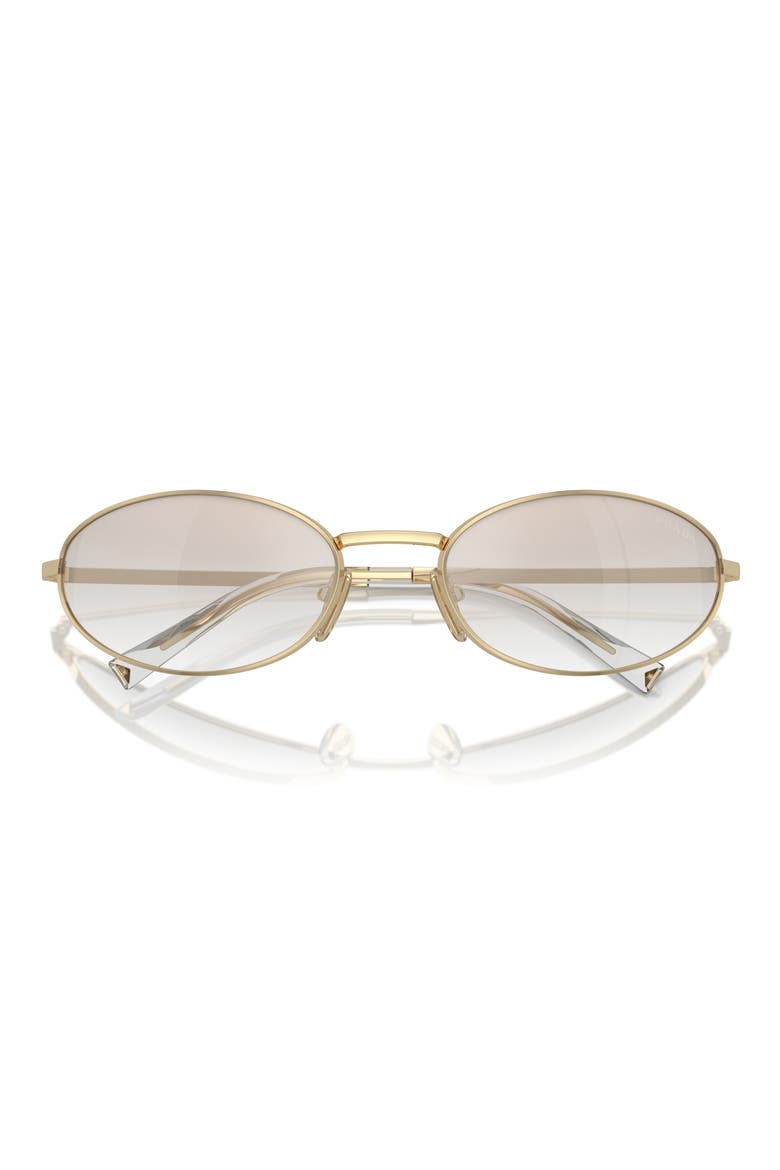 59mm Oval Sunglasses, Main, color, PALE GOLD