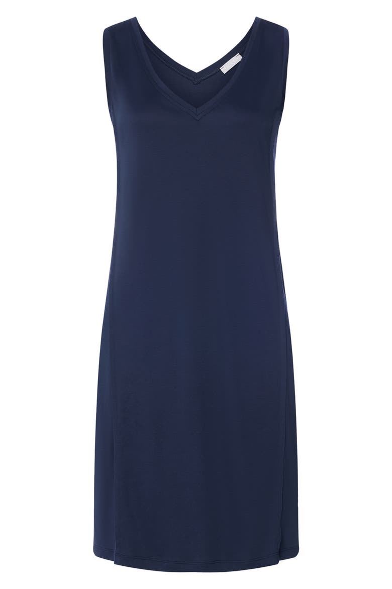 Pure Essence Cotton Tank Nightgown, Alternate, color, DEEP NAVY
