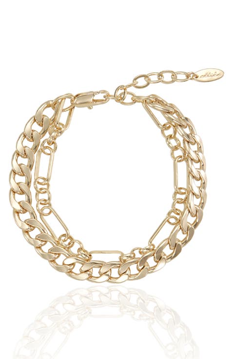 Mixed Double Chain Bracelet