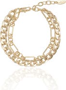 Ettika Mixed Double Chain Bracelet