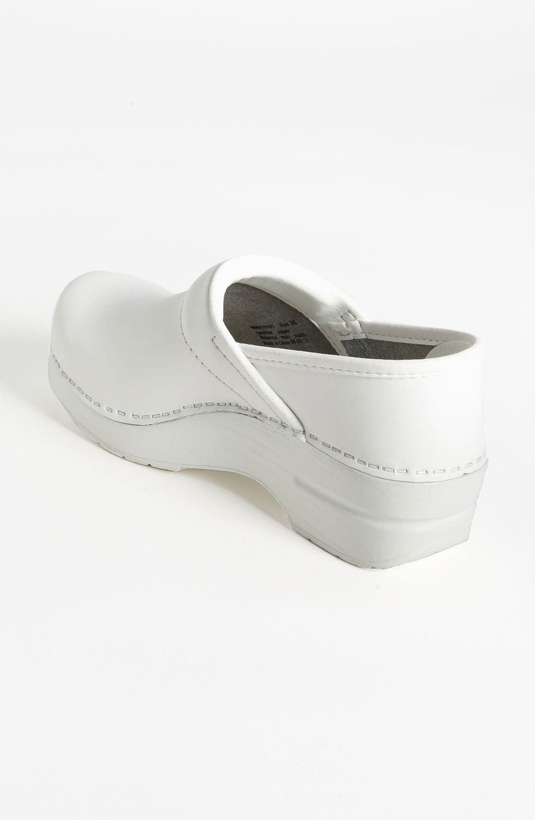 Dansko 'Professional' Clog, Alternate, color, White Box