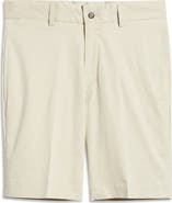 Berle Charleston Khaki Cotton Stretch Twill Shorts