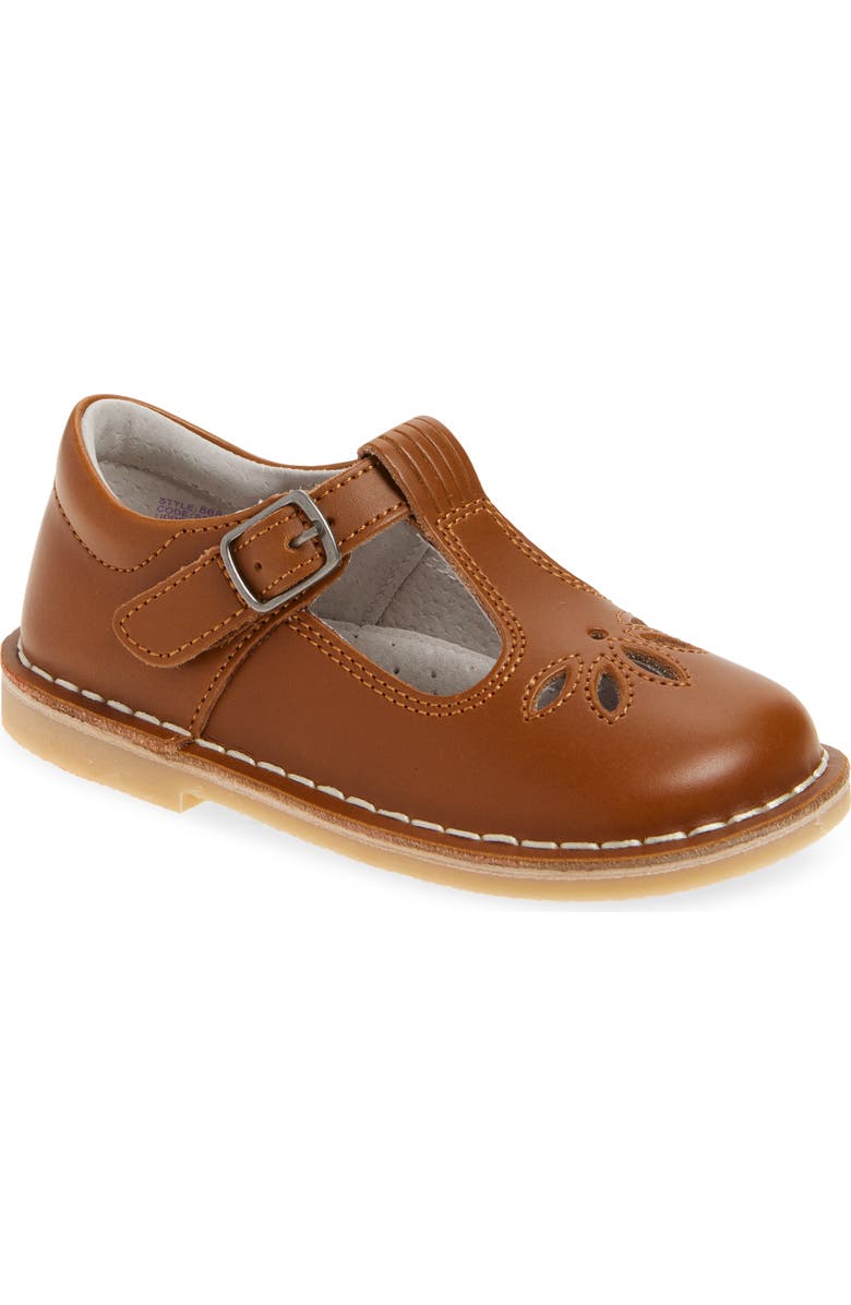 L'AMOUR Kids' Sienna T-Strap Flat, Main, color, Camel