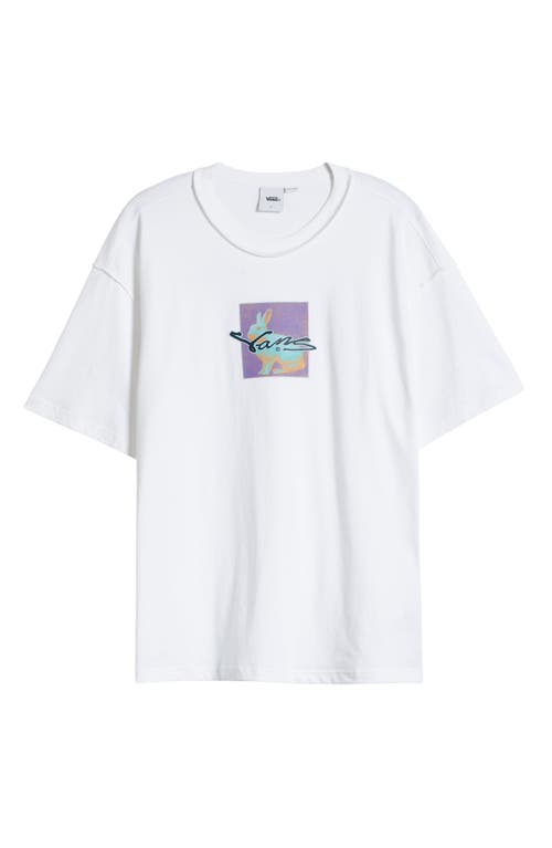 Vans Down The Rabbit Hole Oversize Graphic T-shirt In White