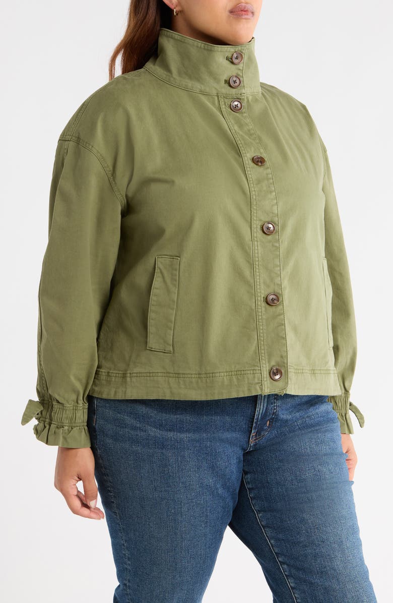 Caslon<sup>®</sup> Twill Swing Jacket, Alternate, color, Green Sorrel