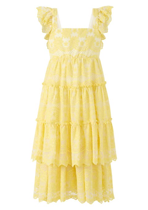 Kaia Lace Embroidered Maxi Dress (Toddler, Little Kid & Big Kid)
