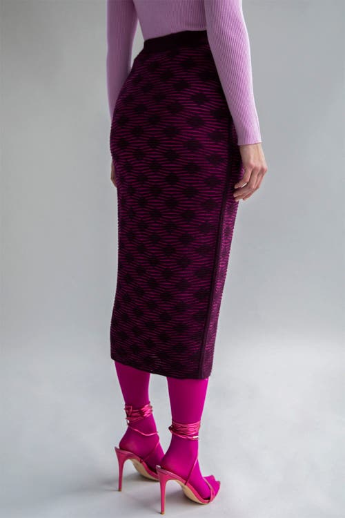 Sskein Ines Skirt In Fuchsia Aubergine