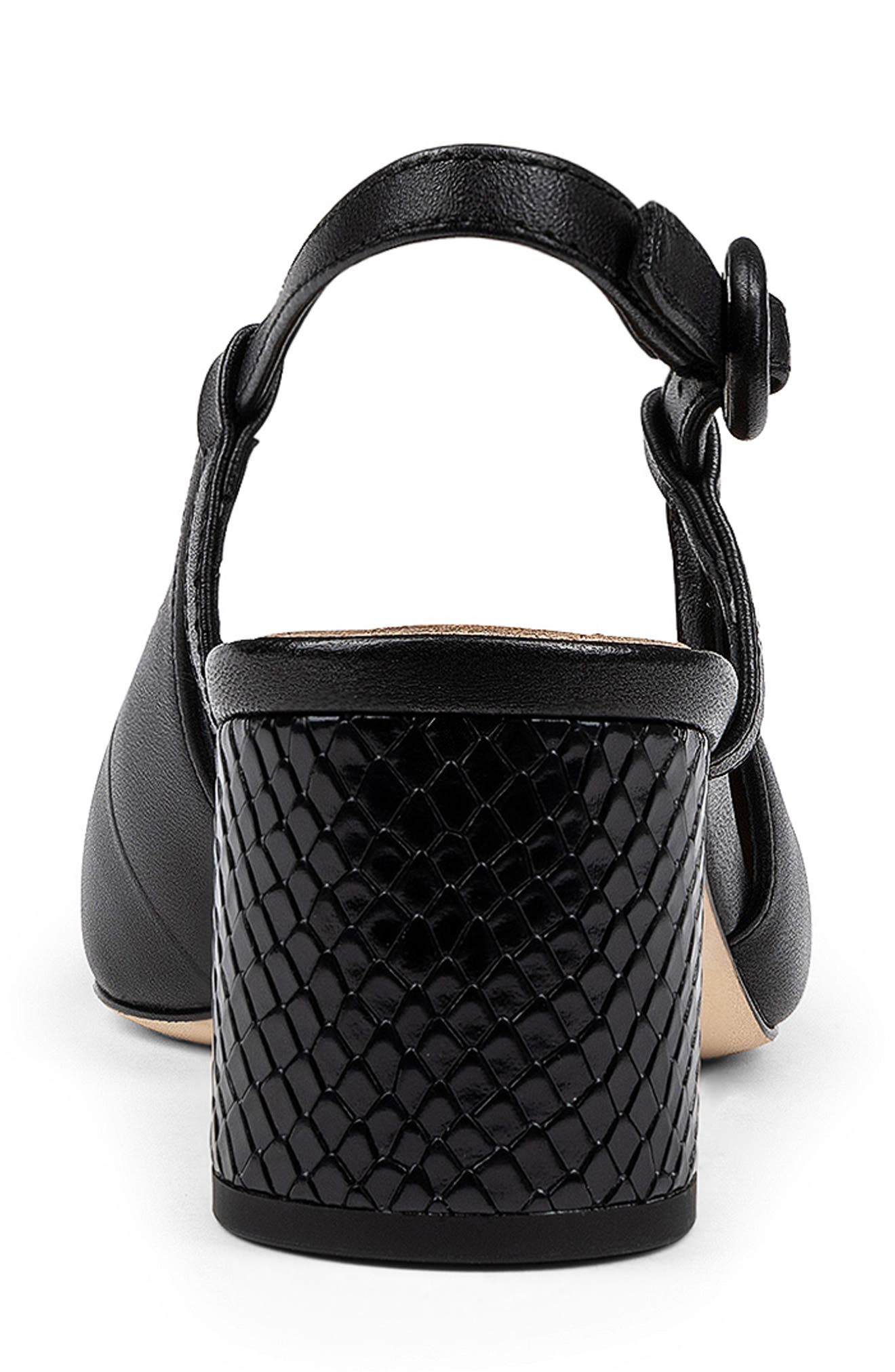 Donald Pliner Song Slingback Pointed Toe Pump, Alternate, color, Black