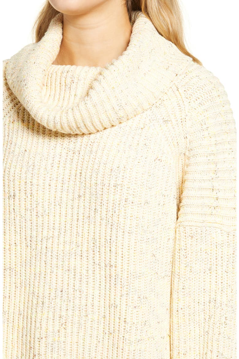 Leo Tunic Sweater, Alternate, color, SASSY PEACH COMBO