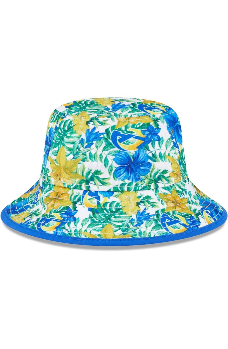 New Era Men's New Era  White Los Angeles Rams Botanical Bucket Hat, Alternate, color, 