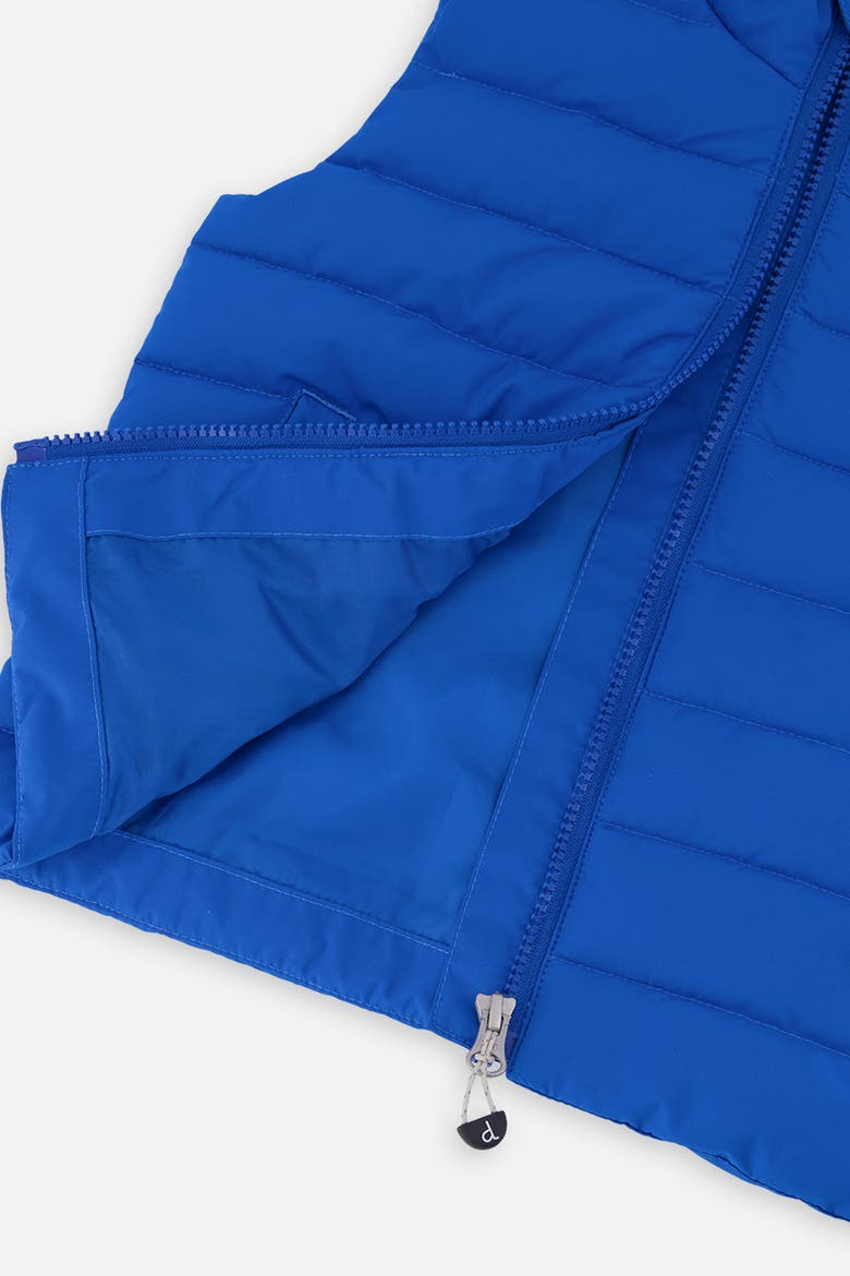 Sleeveless Quilted Full-Zip Stand Collar Vest, Alternate, color, Blue