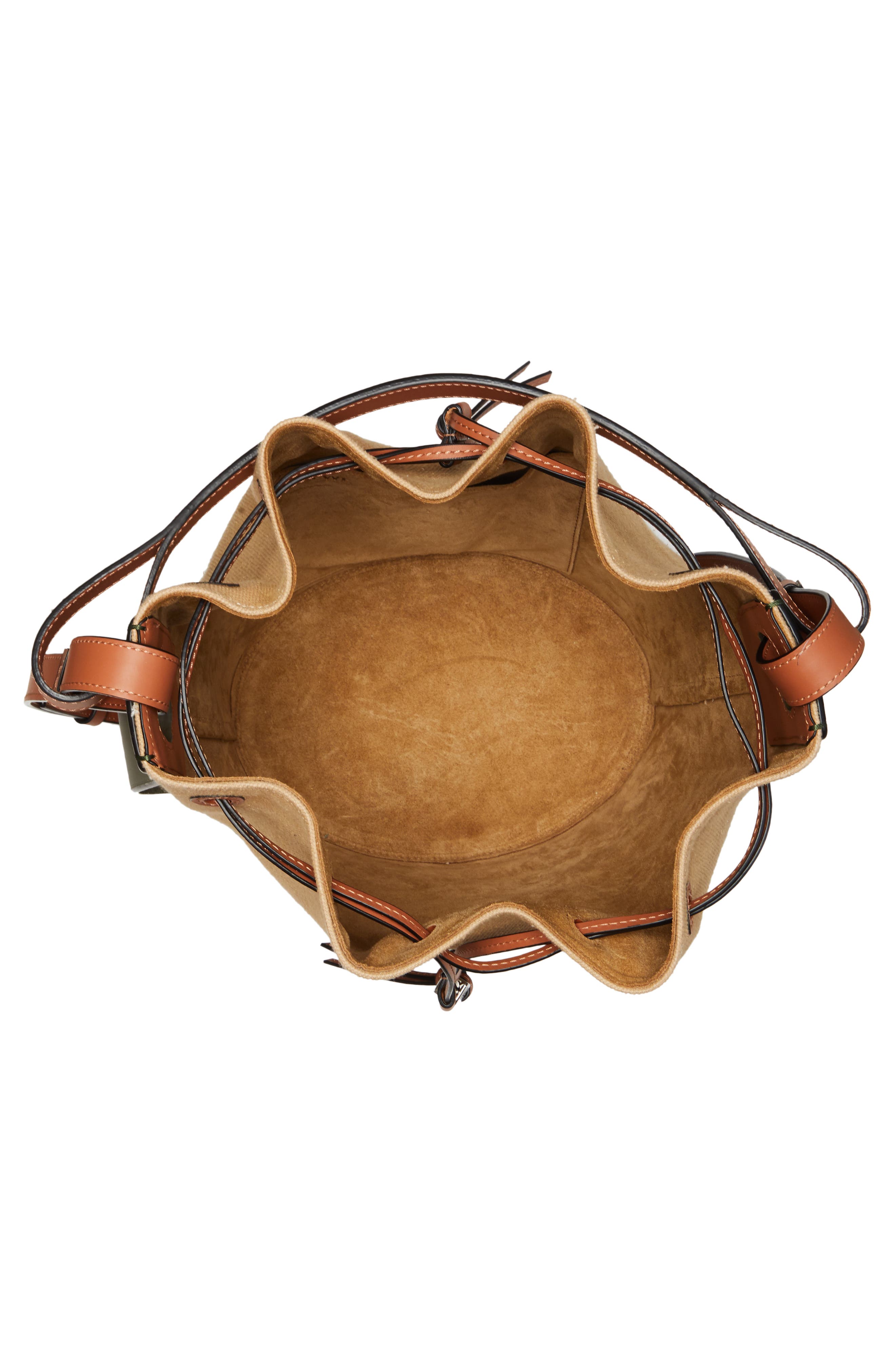 Loewe Balloon Canvas & Leather Bucket Bag, Alternate, color, 