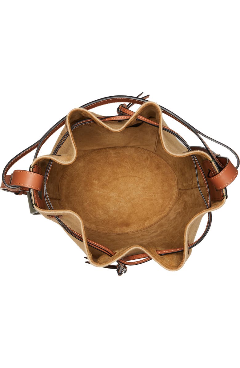 Loewe Balloon Canvas & Leather Bucket Bag, Alternate, color,