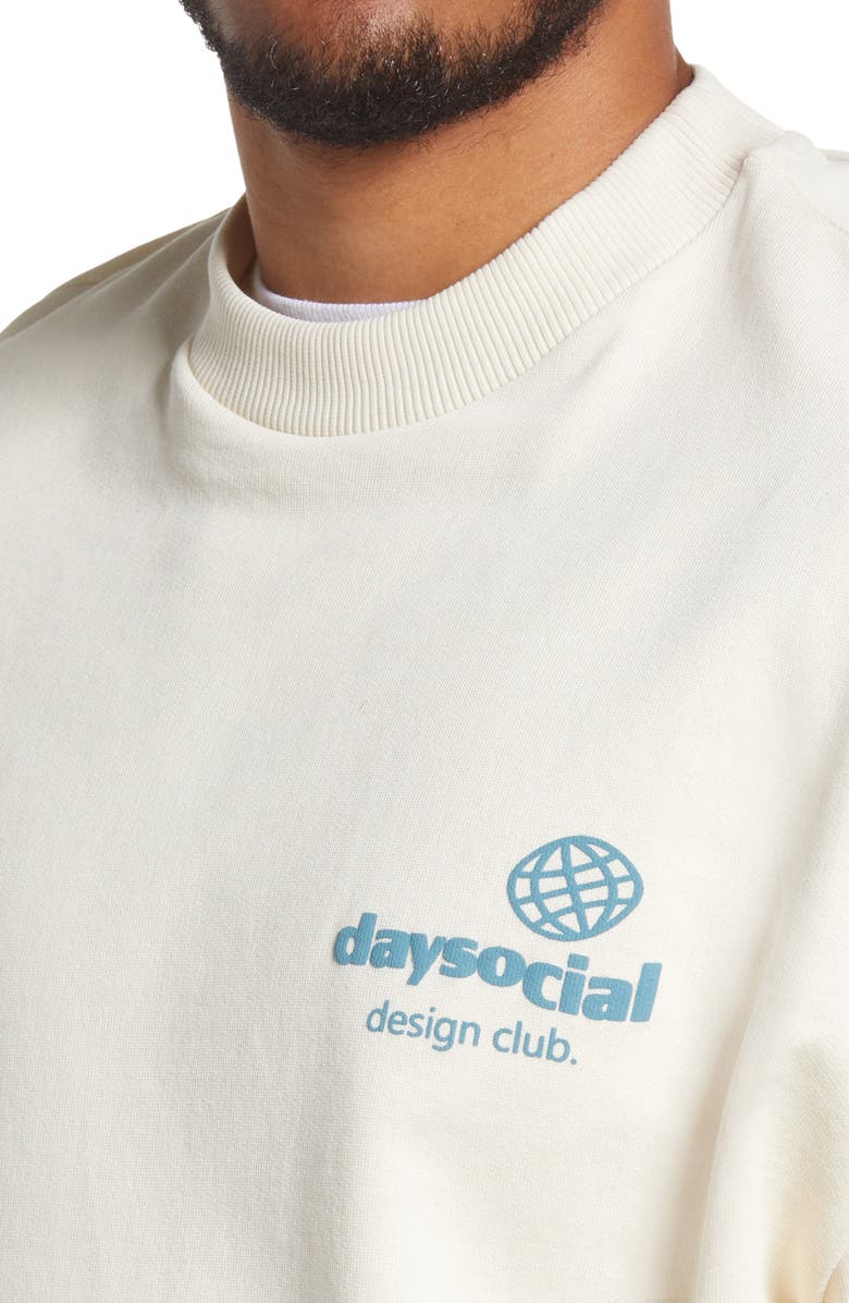 ASOS DESIGN Day Social Cotton Graphic Sweatshirt, Alternate, color,