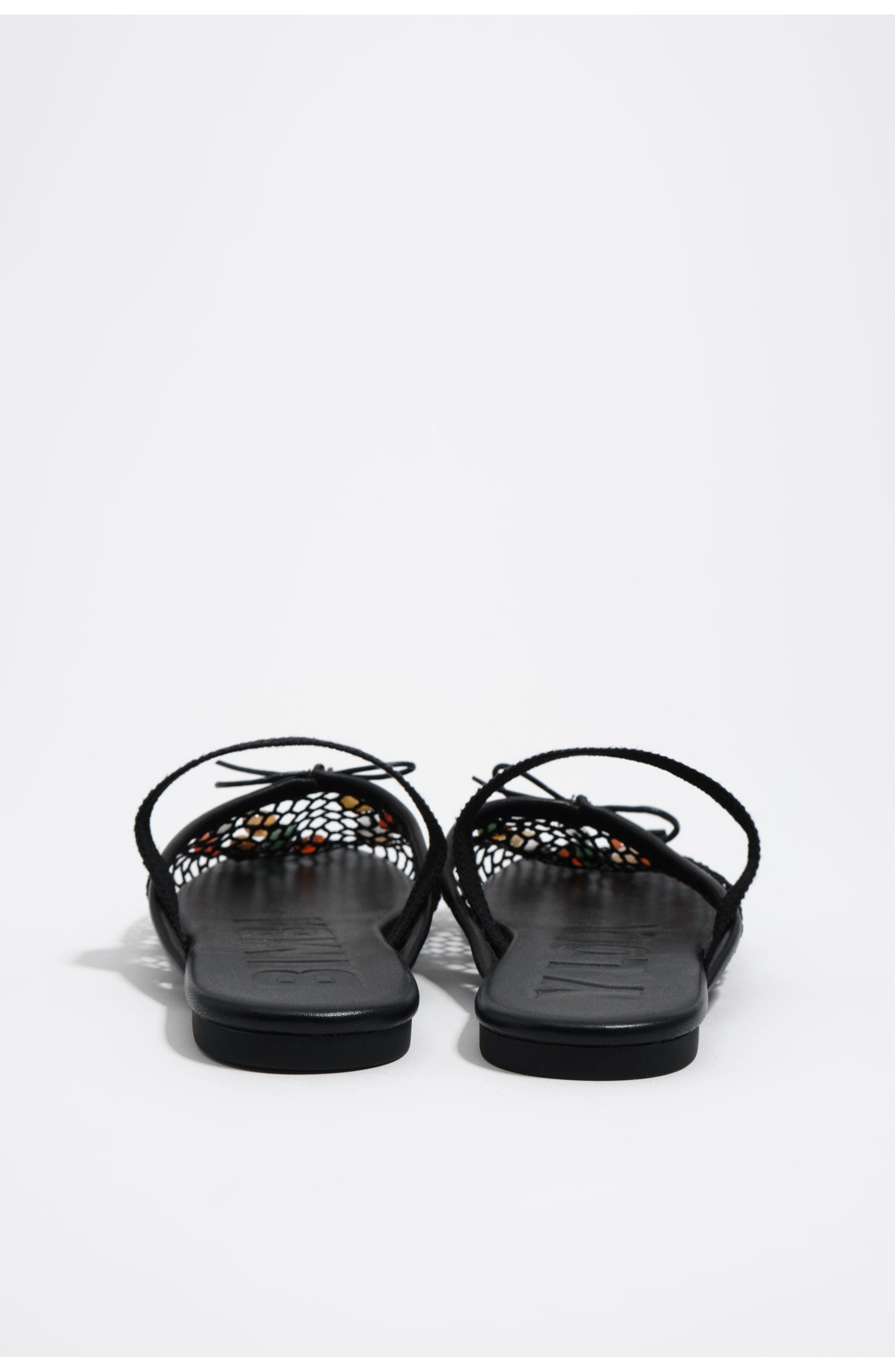 Bimba y Lola Mesh Slingback Ballerina With Stones, Alternate, color, Black