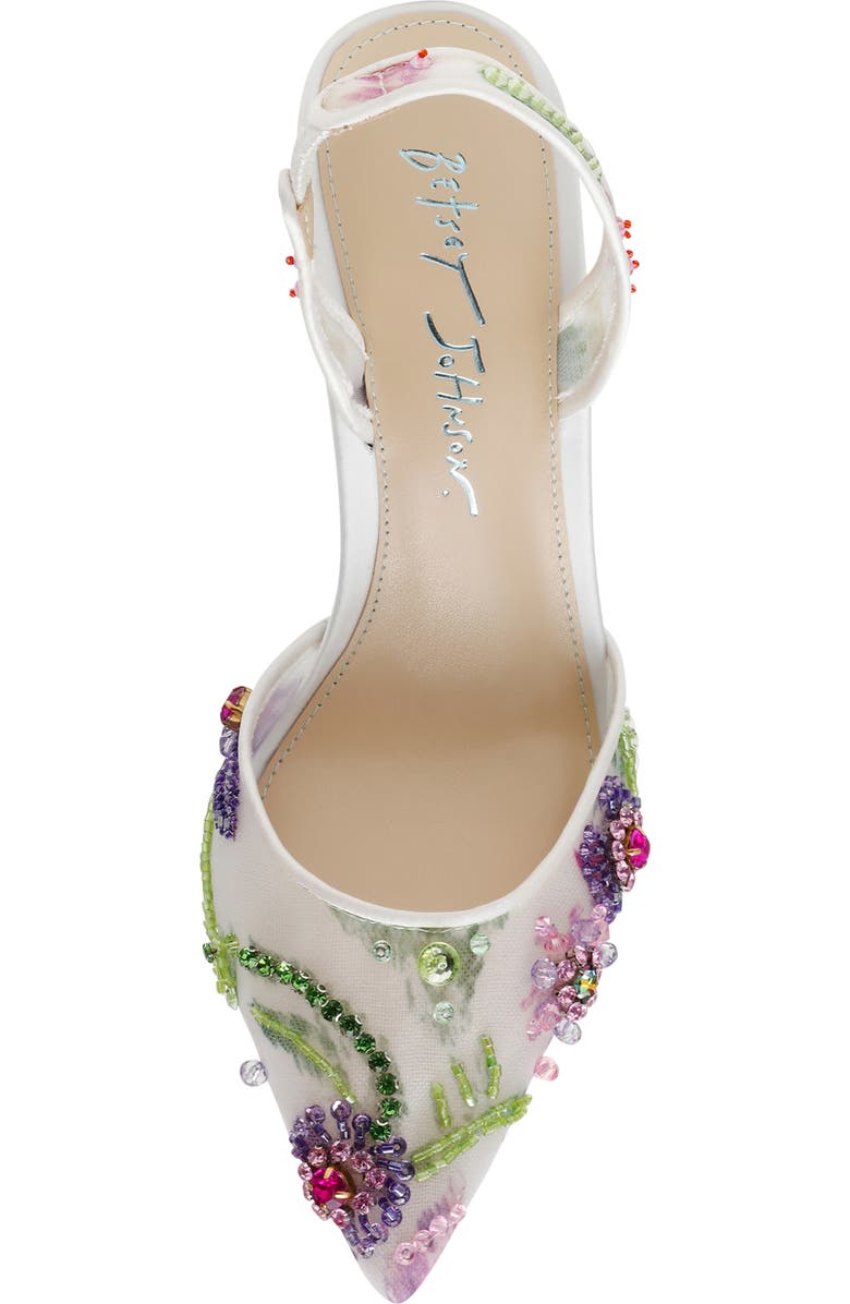 Betsey Johnson Velma Pointed Toe Slingback Pump, Alternate, color,