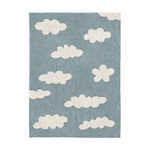Washable Rug Clouds